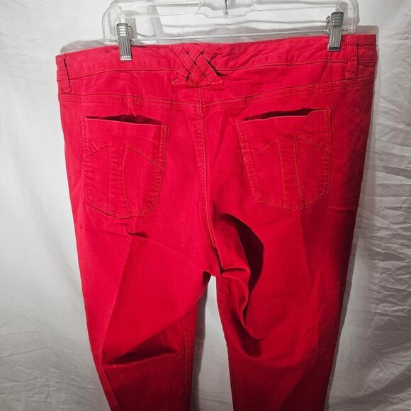 Vintage y2k 2010s red plus size tripp nyc skinny jeans - Picture 3 of 6